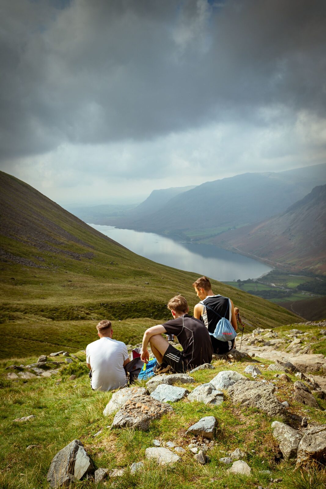 Hikers on the fells above Wasdale